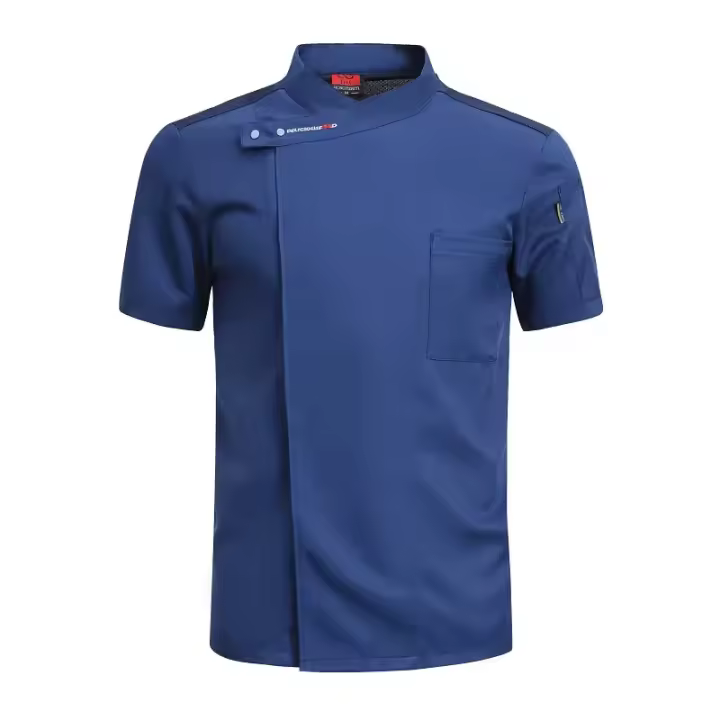 Ropa de trabajo de Chef de pastelería, chaqueta de cocinero, servicio de comida, ropa de cocina, Tops, camisa de cocina, monos de camarero de Hotel, uniforme de restaurante - 1