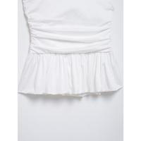 Blusa de terciopelo de estilo nuevo de verano 2025 para mujer y falda midi. - details 8