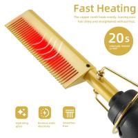 Peine Eléctrico para Alizar el Cabello Plano, Anti-Escaldante, Portátil Certificado CE - details 3