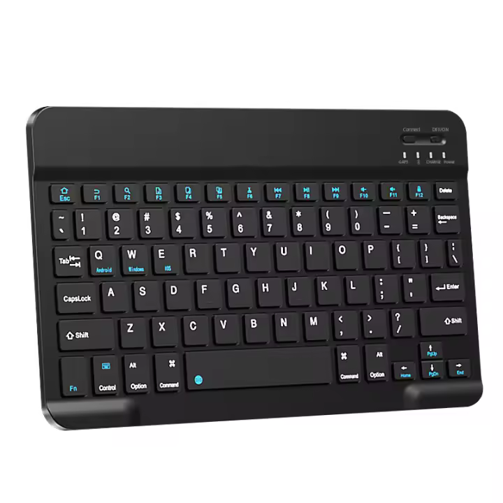 Teclado y ratón Bluetooth para tableta, Mini teclado inalámbrico para iPad, Xiaomi, Samsung, Huawei, Android, IOS, Windows - 1