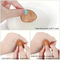 Mini Puff De Dedo Para Maquillaje Air Cushion Polvo Esponja Concealer BB Crema Aplicador De Cosméticos Herramientas De Maquillaje Tamaño Pequeño - details 4