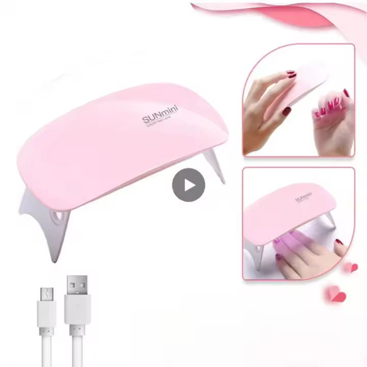 Lámpara de curación LED mini de 6W Secador de esmalte gel UV para manicura - 1