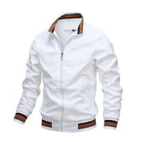 chaqueta sual con cuello levantado para hombre, abrigo deportivo, parabrisas, bomber impermeable, - details 1