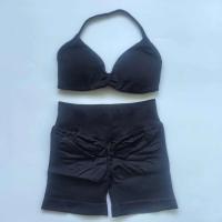Conjunto de Gimnasio de Impacto para Mujeres Top de Cintura Alta, Bra de Yoga sin Costuras, Pantalones de Entrenamiento Conjunto Deportivo de 2 Piezas - details 7