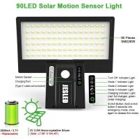 90 LED Focos Solares Exterior, Foco Solar Potente con Sensor de Movimiento, Impermeable con 4 Modos Inteligentes para Jardín, Patio, Camino, Escalera - details 15