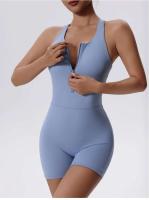 Ropa deportiva con cremallera para mujer, corsé corto de Lycra para mujer, ropa de entrenamiento, conjunto de gimnasio, ropa deportiva - details 2