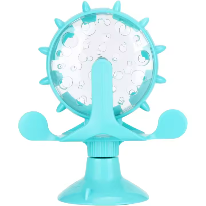 Juguete Dispensador de Golosinas para Gatos, Juguete de Comida para Gatos, Molino de Viento Giratorio de 360 Grados, Juguete - 1