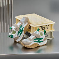 2025 primavera Velcro compañeros de clase niños nuevas zapatillas de deporte de malla transpirable ligera niñas papá zapatos corriendo. - details 4