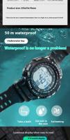 SHUNWAY 【 】 Reloj deportivo impermeable para exteriores para hombres y mujeres, reloj electrónico con luz nocturna para jóvenes - details 3