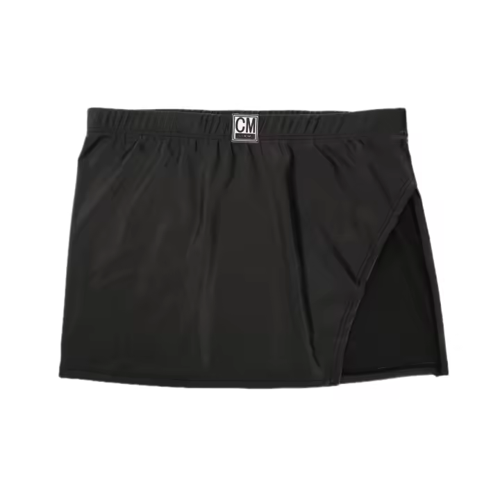 Hombres Bragas Eróticas Sexy Cuero Sintético Boxer Shorts Falda Travesti Ropa Interior Sissy Lencería Calzoncillos Split Lateral - 1