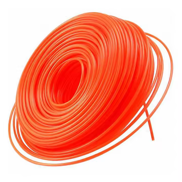Desbrozadora de nailon, línea cortadora de 2,4mm x 69M, resistente, alambre de núcleo redondo, naranja - 1