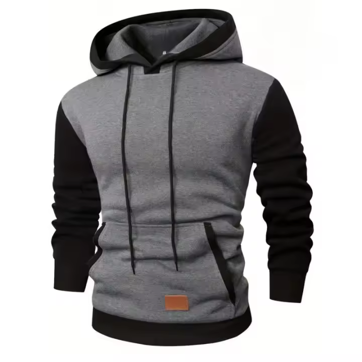 Moda Casual para Hombres Sudadera con Capucha Estilo Deportivo Basado en Color - 1