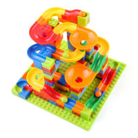 Versatile slideway ball building blocks for children's toys 168 small particle track assembly puzzle DIY toys - details 1