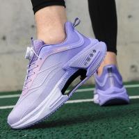 Zapatos para correr con hebilla giratoria para hombre, zapatillas gruesas a la moda para mujer, calzado para correr con parte inferior gruesa Unisex, calzado sin cordones para exteriores para niños - details 32