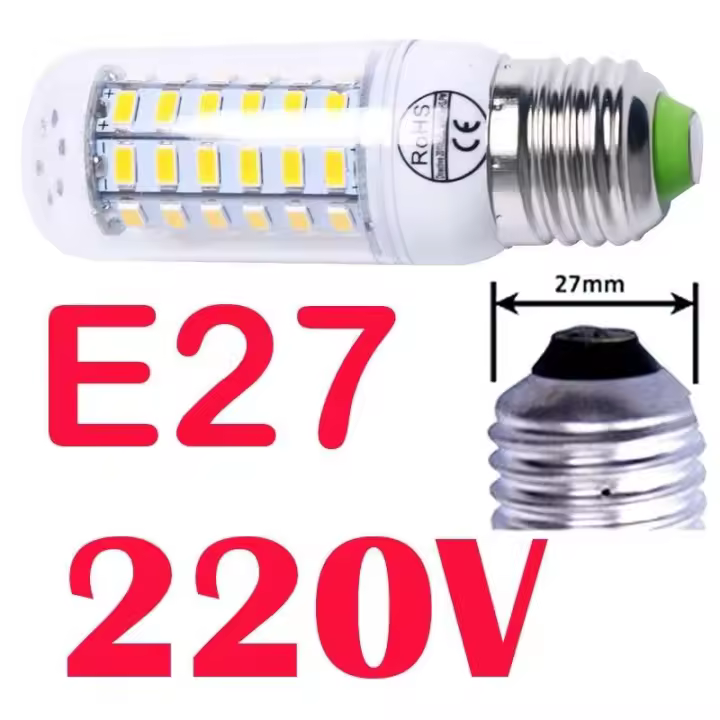 Bombilla LED SMD5736 E27 E14 Luz de Escobilla Incrementable de 50W a 7W - 1