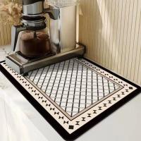 Almohadillas para lavavajillas, alfombrilla absorbente para secado de máquinas de café, almohadillas aislantes, alfombrilla de drenaje antideslizante, estilo Simple, sin lavado, mantel para mesa, taza - details 3
