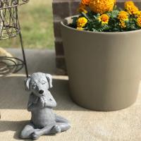 Estatua de Yoga para Perros Buda Meditación Resina Decoración Exquisita para el Hogar Adorno de Jardín Artesanía de Arte de Pieza Novelty Gifts - details 7