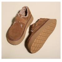 2025 Invierno Caliente Baja Boca Mocasines Una Estribo Estribo Grueso Zuecos Tobilleras Botas Mujer Nieve Botas Mujer Invierno - details 11