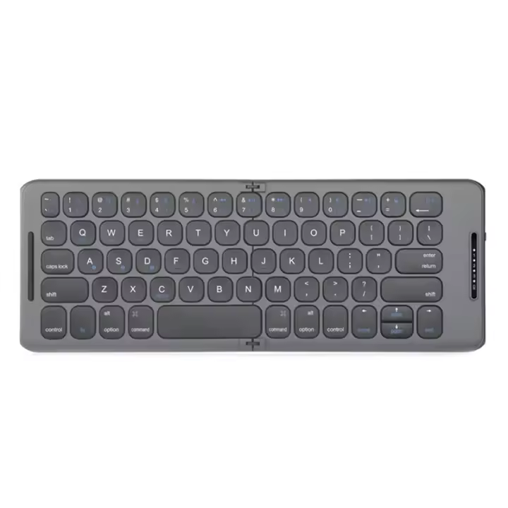 Teclado inalámbrico plegable con Bluetooth, USB tipo C para Android, ordenador, tableta, PC, teléfono - 1