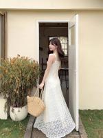 Vestido de Tirantes Bordados Estilo Deseo Puro para Mujeres Cintura Ajustable Adelgazante - details 11