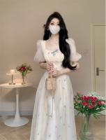 Vestido de Princesa de Alta Gama Estilo Super Inmortal con Mangas de Burbuja Francesa - details 10