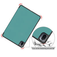 Funda de cuero en pulgadas, tapa dura con triple soporte, para Xiaomi Mi Pad 5 Pro, tableta - details 2