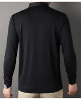Caumanl-Camiseta de manga larga para hombre, ropa de trabajo informal de negocios, corte Regular, talla europea, moda de otoño - details 13