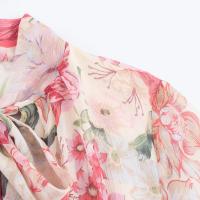 Vestido de pastel irregular con estampado rosa dulce de moda de temperamento de mujer europea y americana - details 4