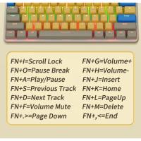 Teclado mecánico para juegos con cable MUCAI-USB, interruptores ópticos Gateron para escritorio, eje retroiluminado por LED, 61 teclas - details 8