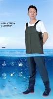 Ropa de pesca impermeable resistente al desgaste para hombres y mujeres, monos, Botas de lluvia, ropa de pesca de vadeamiento de medio cuerpo - details 1