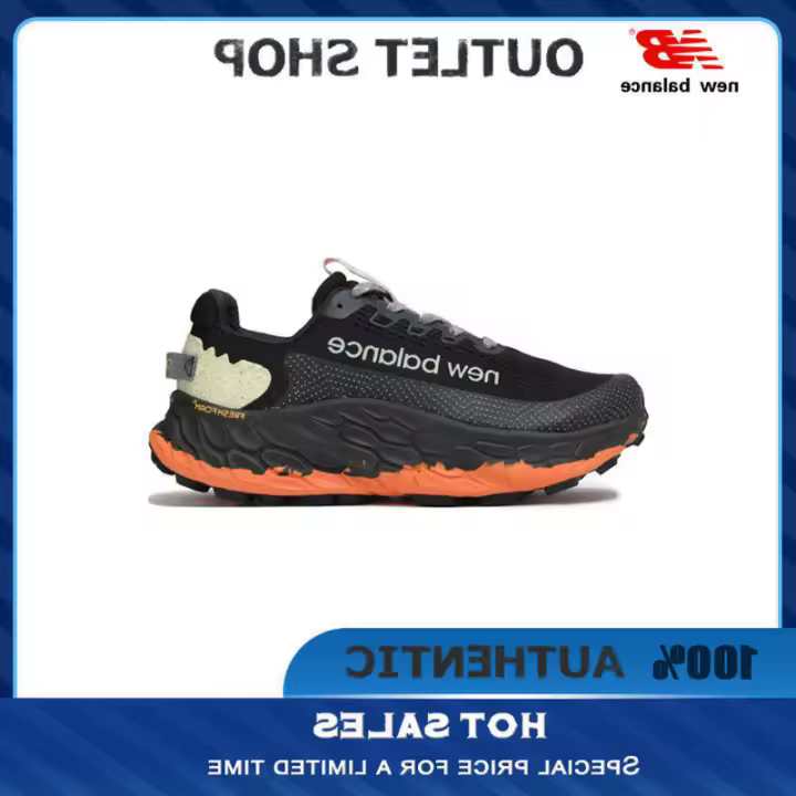 LETEN 【100% AUTÉNTICO】 Fresh Foam Trail More V3 Negro Naranja " Zapatillas MTMORCK3 Zapatillas deportivas de moda unisex para correr para pegatinas de pared - 1