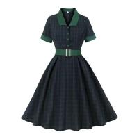 2024 nuevo Hepburn mujeres verano Pin Up Casual fiesta manga corta Retro bata Vintage Rockabilly 1950 60s Swing Vestidos - details 0