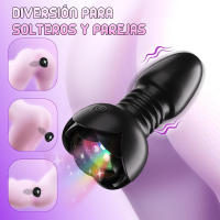 Vibrador Telescópico Enchufe Anal Vibrante con Mando a Distancia Masajeador Prostatea - details 6