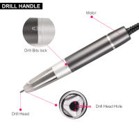 Máquina perforadora de uñas eléctrica KADS 35000PRM portátil profesional recargable sin brocha herramientas de manicura para uñas normales con batería - details 5