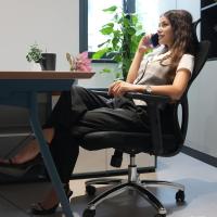 Ajustable, reposabrazos, soporte lumbar, altura regulable y oscilación de 120 ° , Silla de Oficina Capacidad de - details 1