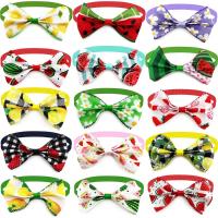 50pcs Corbata de Perro con Patrón de Fruta Collar con Lazo para Cachorros Pequeños - details 1
