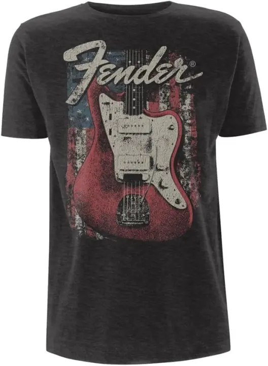 Camiseta Oficial para Hombre, guitarras eléctricas Rock 2, Shack Fender - 1