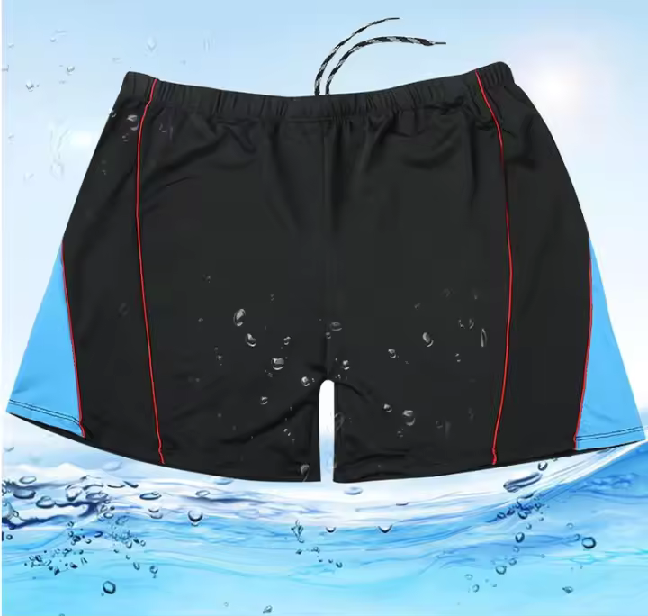 Bañador de fibra sintética para hombre, pantalón corto grande, 70-150kg - 1