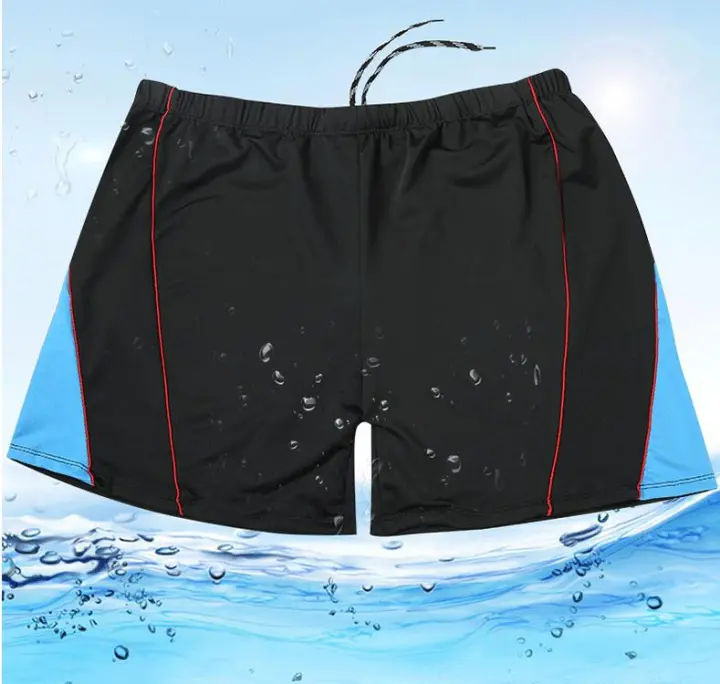 Bañador de fibra sintética para hombre, pantalón corto grande, 70-150kg - 1
