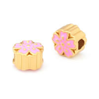Pulseras de Brass Dorado Mate 4PCS Grande Agujero Abalorios para Hacer Joyas DIY - details 168