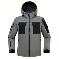 Chaqueta Táctica de Piel de Tiburón Impermeable, Abullonada, Vestuario de Caza al Aire Libre - details 4