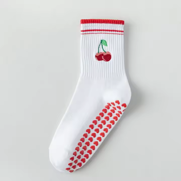 Calcetines de yoga para mujer, calcetines antideslizantes gruesos, calcetines de Pilates para interiores para principiantes - 1