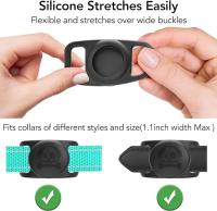 Funda protectora de silicona Compatible con AirTag para Collar de perro y gato, soporte para localizador GPS - details 4
