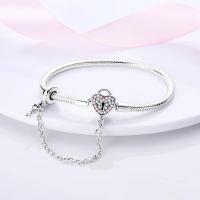 Pulsera de Plata Esterlina 925 Encanto de Mariposa Estrellas Luna Cadena de Seguridad - details 72