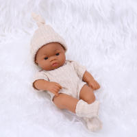Muñecas negras africanas de 20cm, bebé Reborn, tacto suave, alta calidad, juguetes para niños - details 7