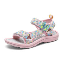 Sandalias transpirables de marca de verano para niñas, sandalias deportivas con diseño de mariposa para niños, sandalias de agua de playa con punta abierta antideslizantes para exteriores - details 18