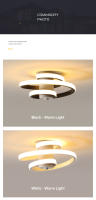 LEFAN-Luz LED de techo moderna para pasillo, luz de entrada Simple para balcón, Estilo espiral, 25CM - details 7