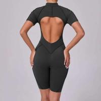 Monos Deportivos de Yoga Fiess Mangas Cortas, Espalda Abierta, Talla Única para Mujeres - details 22