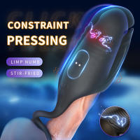Vibrador de choque eléctrico para hombres, masturbador masculino, entrenamiento de resistencia, masajeador Sexual, anillo de glande, entrenador, juguete Sexual - details 23