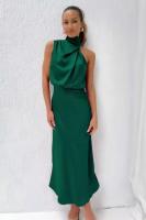 Vestido elegante sin mangas de satén de alta gama para primavera y verano - details 7